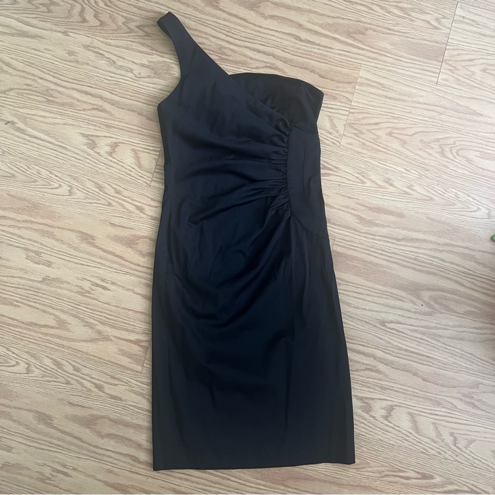 Italian made Elegant Black One-Shoulder Dress by SportStaff women’s size 8